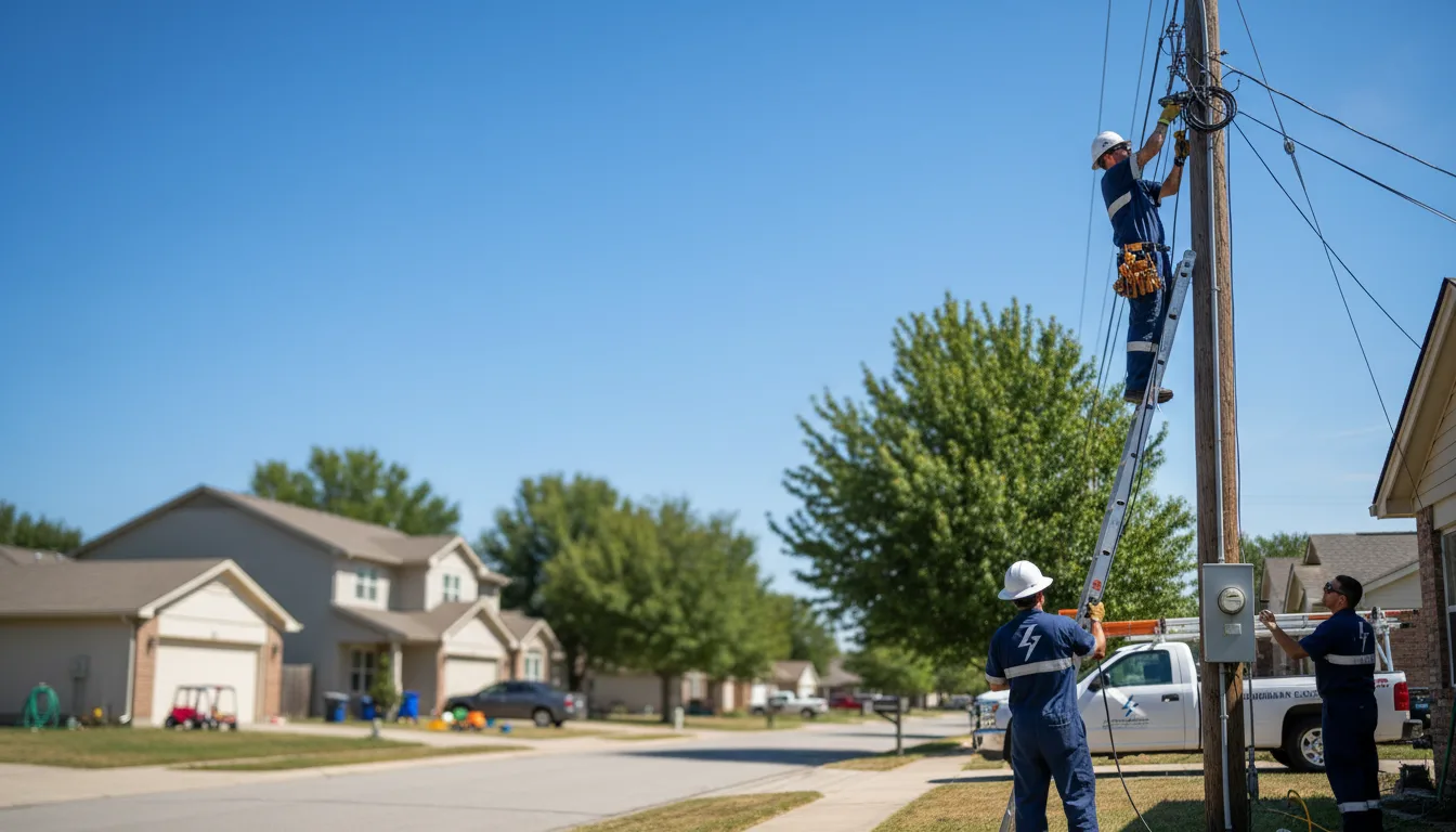 Residential electrician providing installation services in Ludlow Falls, OH